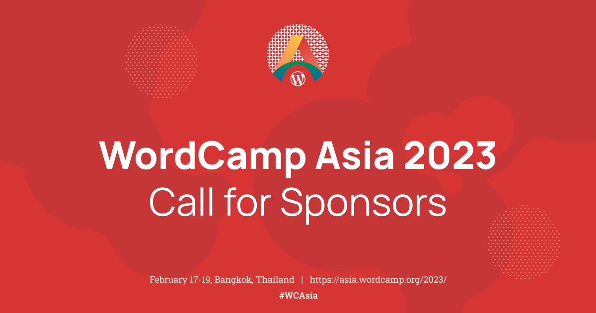 Call for Sponsors WordCamp Asia 2023