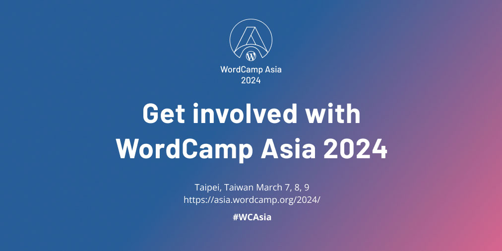 Get involved with WordCamp Asia 2024