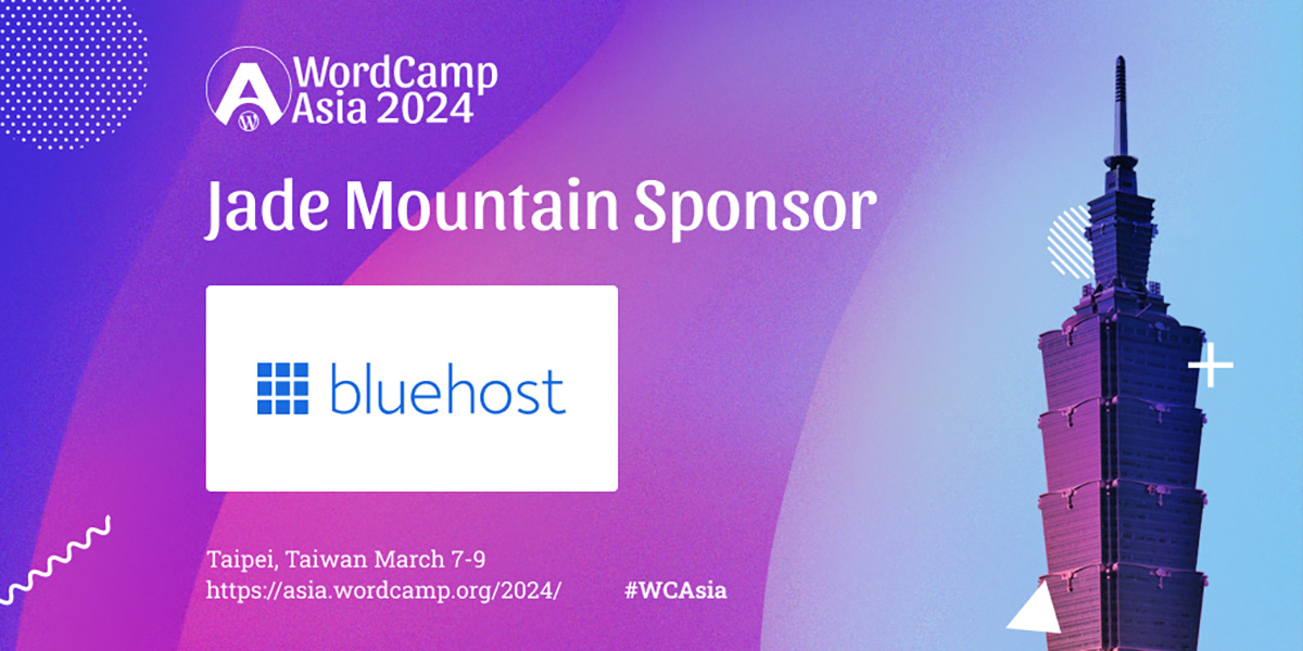Thanks to Jade Mountain Sponsor – Bluehost