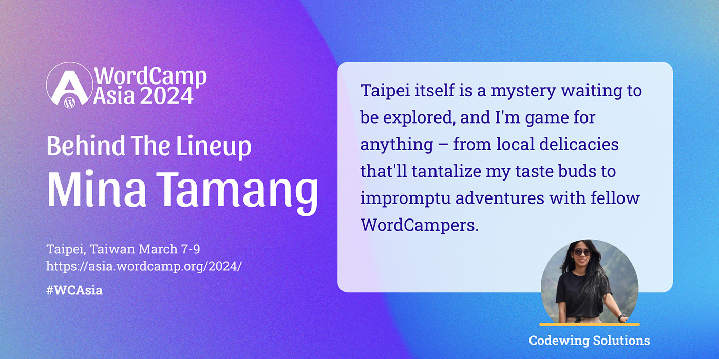 Behind the Lineup: Mina Tamang