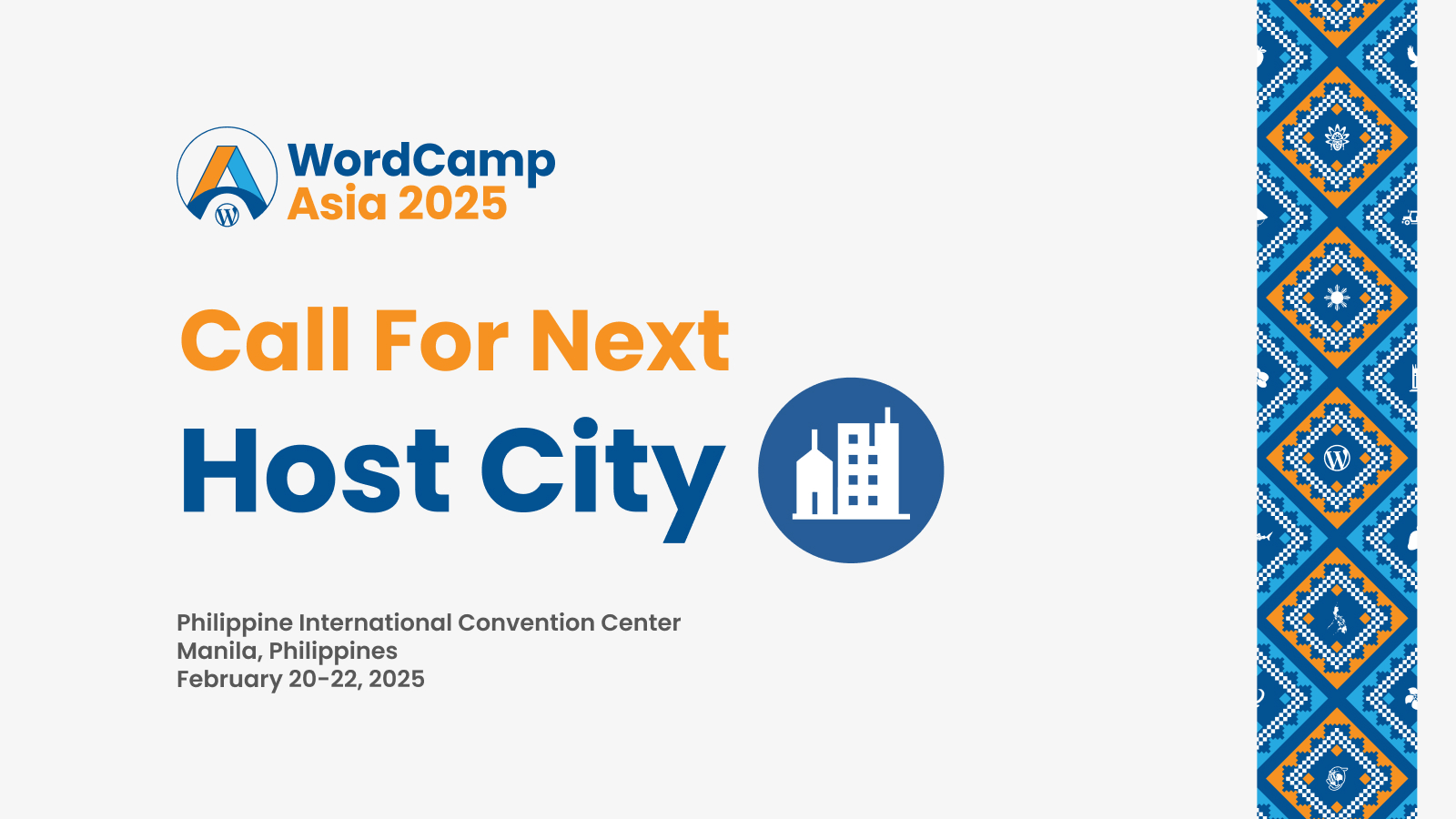 Call for Next Host City