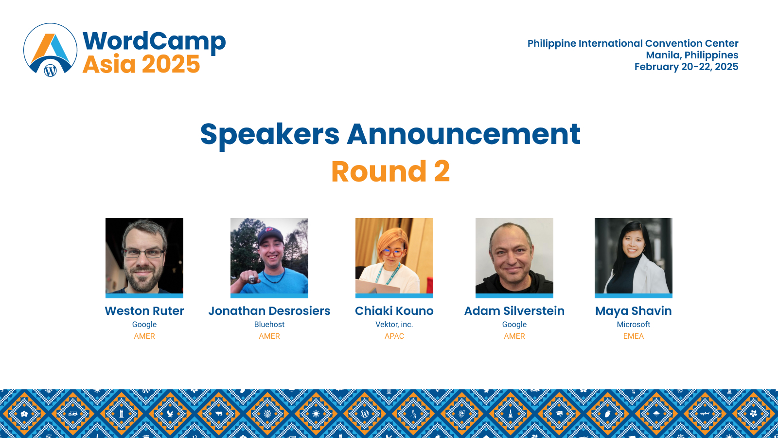 Meet our Speakers: Round 2