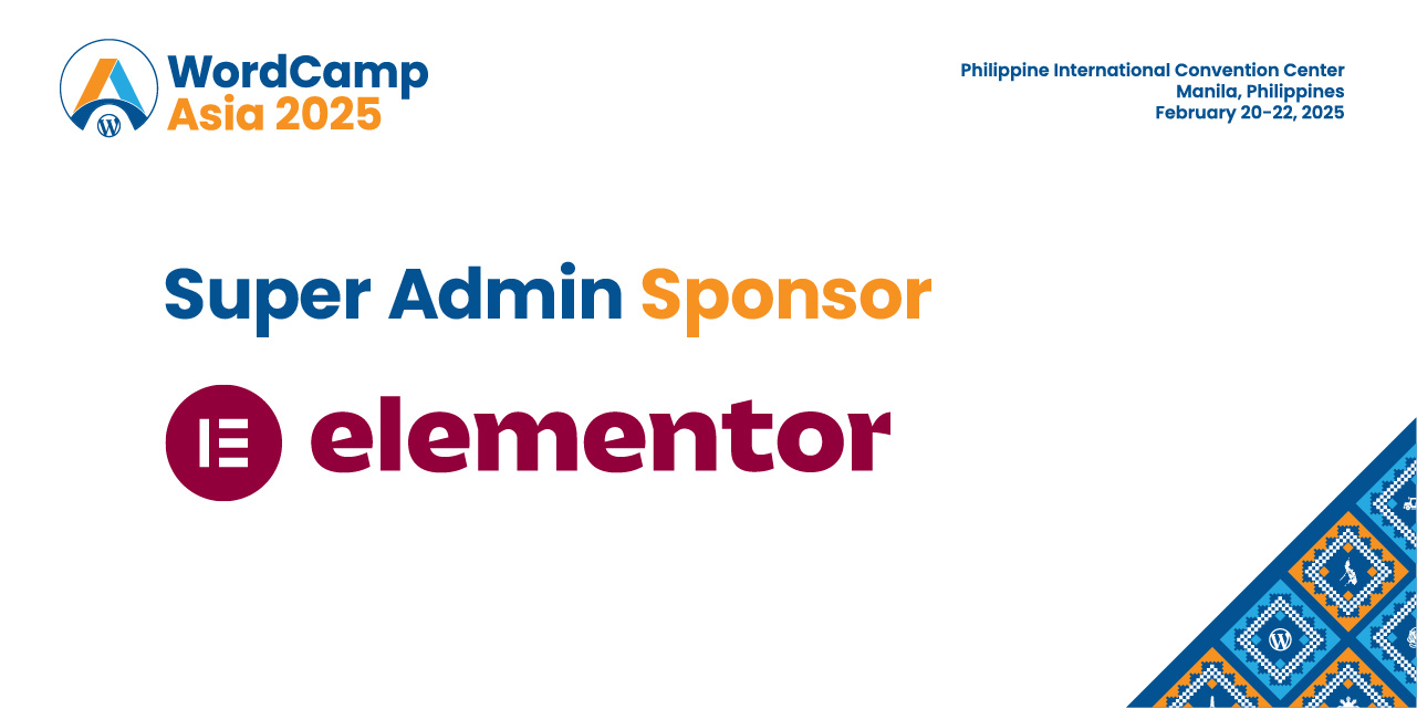 Thanks to Our Super Admin Sponsor – Elementor