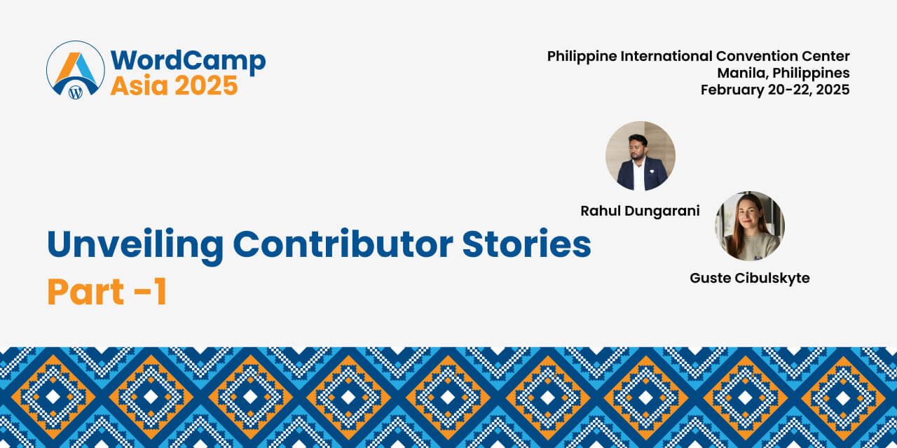 Contributor stories part-1