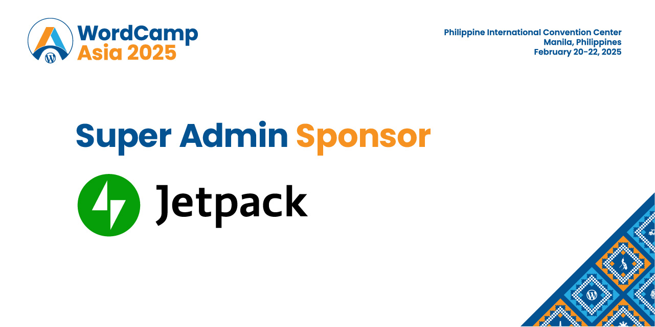 Thanks to Our Super Admin Sponsor – Jetpack