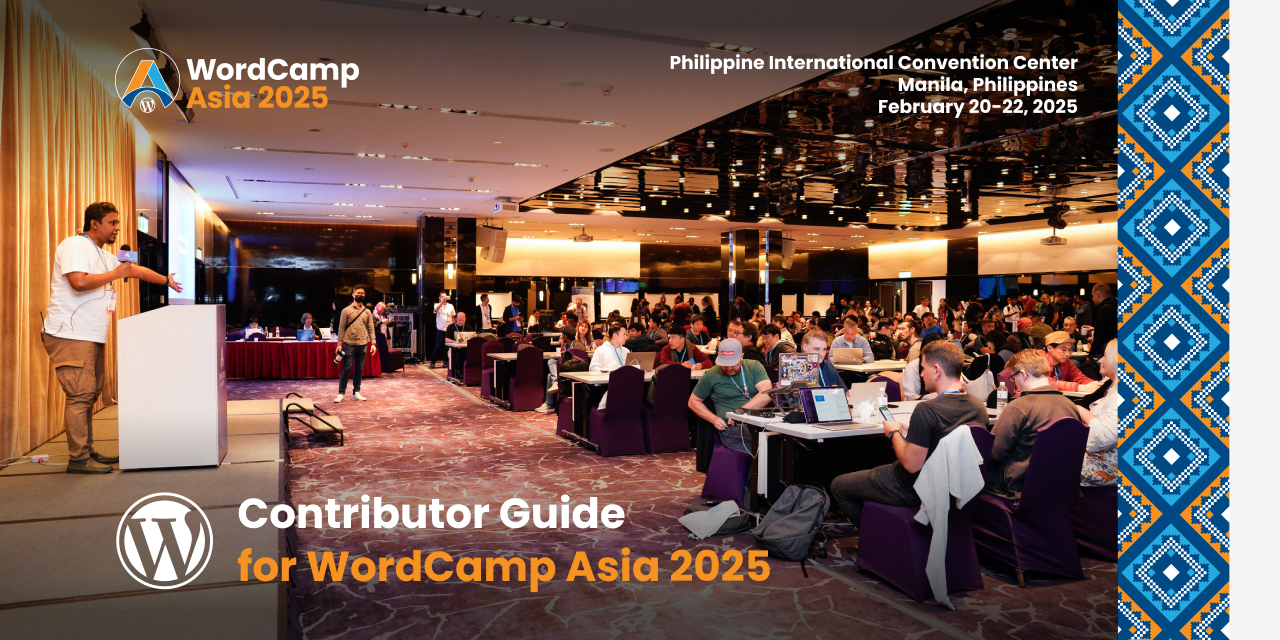 Contributor guide for WordCamp Asia