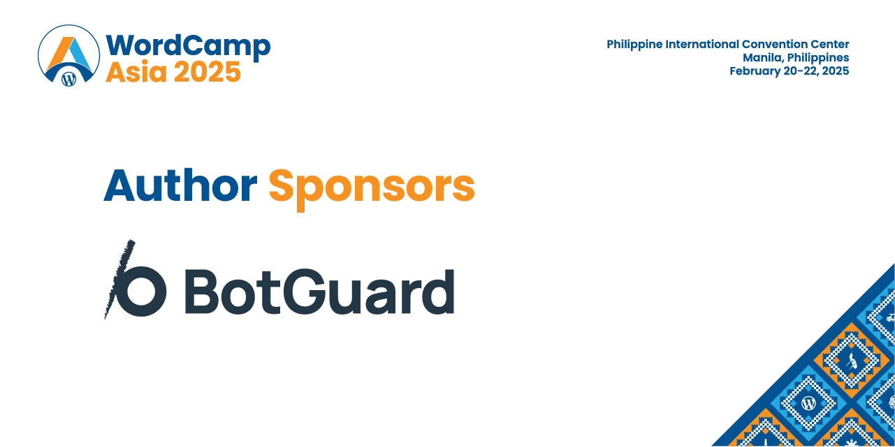 Thank You to Our Author Sponsor – BotGuard