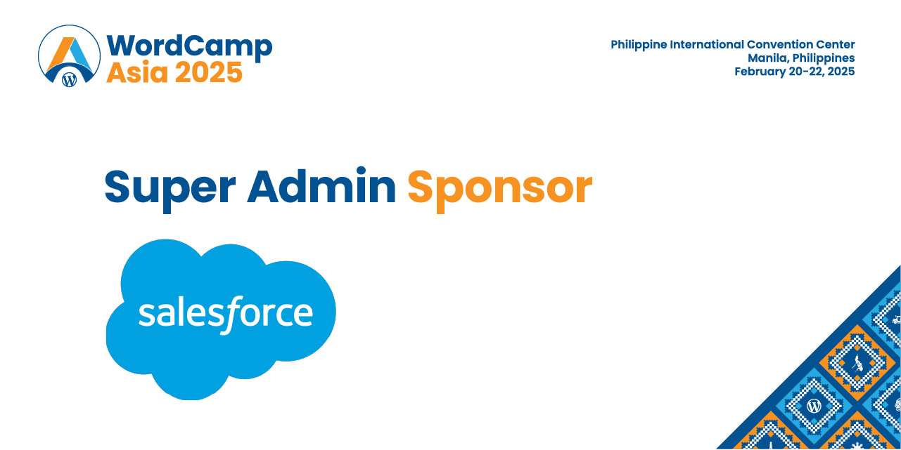 Thanks to Our Super Admin Sponsor – Salesforce