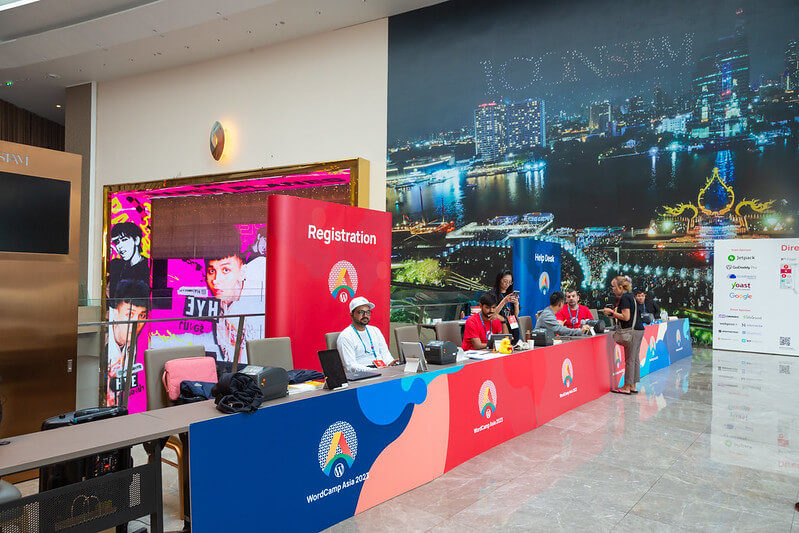 WordCamp Asia 2023 - Registration Desk, ICONSIAM, Bangkok