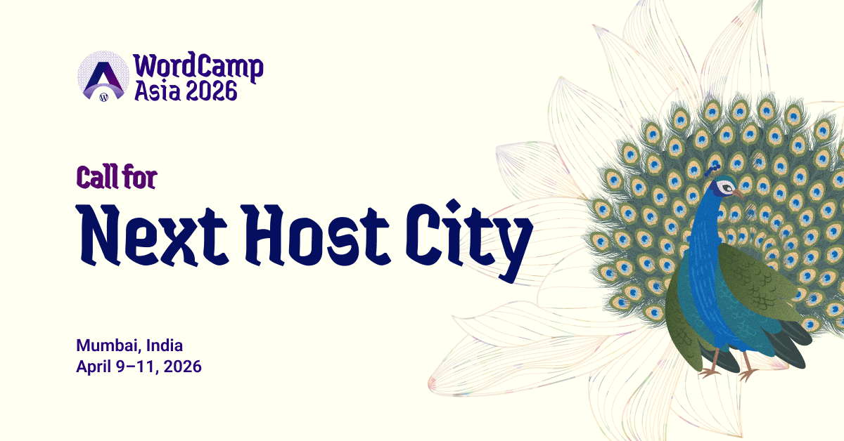 Host City Applications for WordCamp Asia 2027 Are Now Open!
