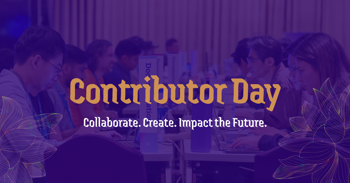 Participants working together at WordCamp Asia’s Contributor Day, collaborating at shared tables with laptops during an active contribution session.