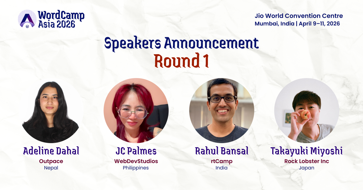 Meet Our Speakers: Round 1