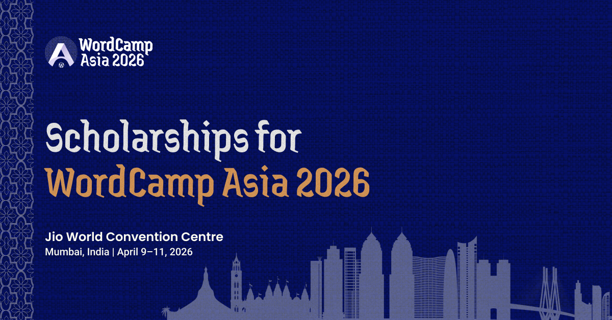 Apply for Scholarships to Attend WordCamp Asia 2026