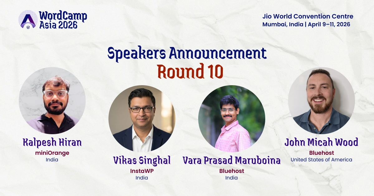Meet Our Speakers: Round 10