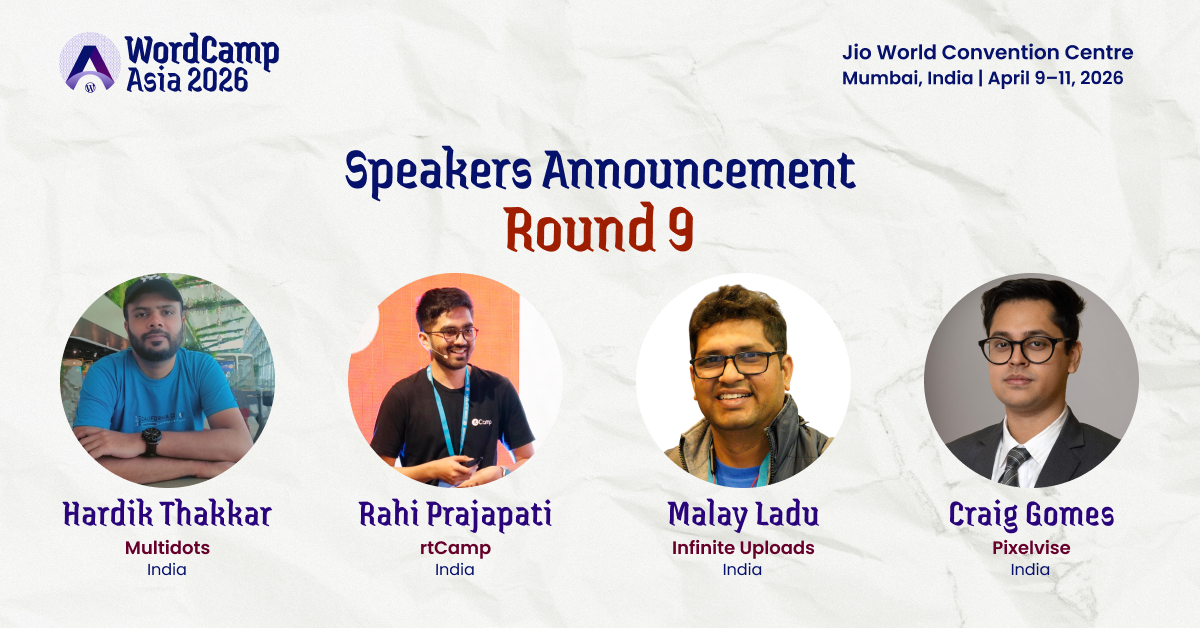 Meet Our Speakers: Round 9