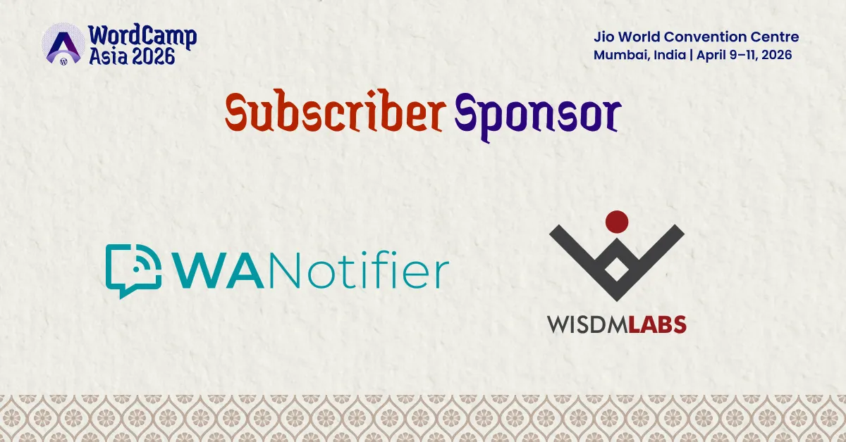 Thanks to Our Subscriber Sponsors WANotifier and Wisdmblabs