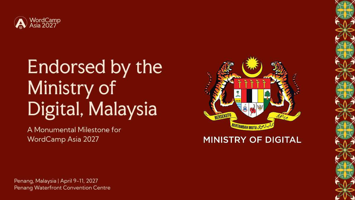 Endorsement from the Ministry of Digital, Malaysia