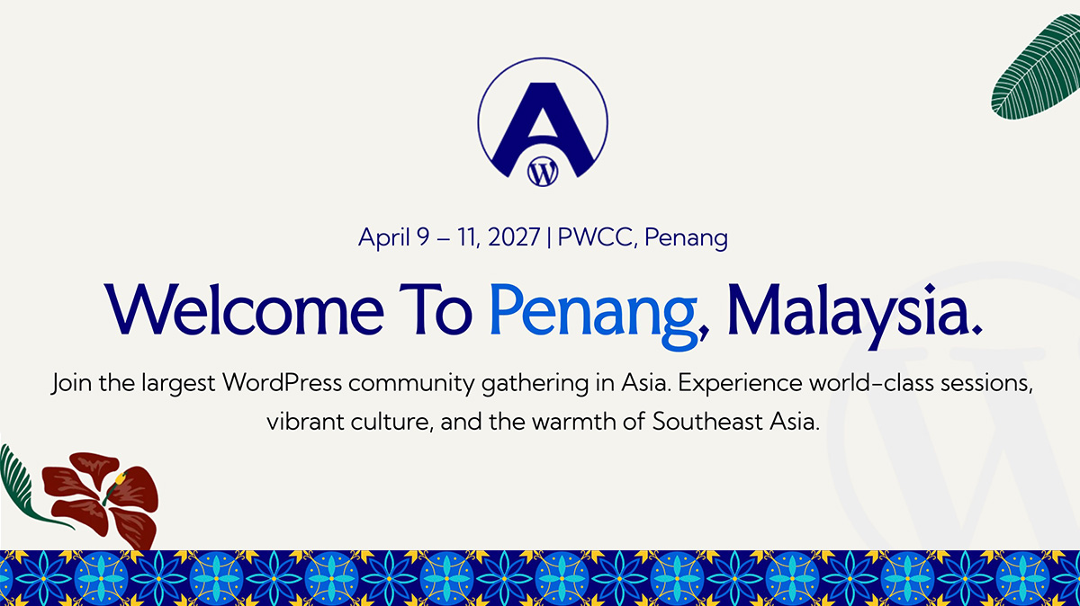 Welcome to WordCamp Asia 2027