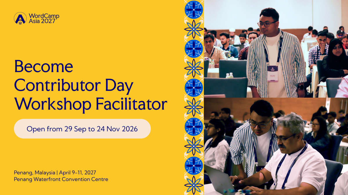 Call for Contributor Day Workshop Facilitators