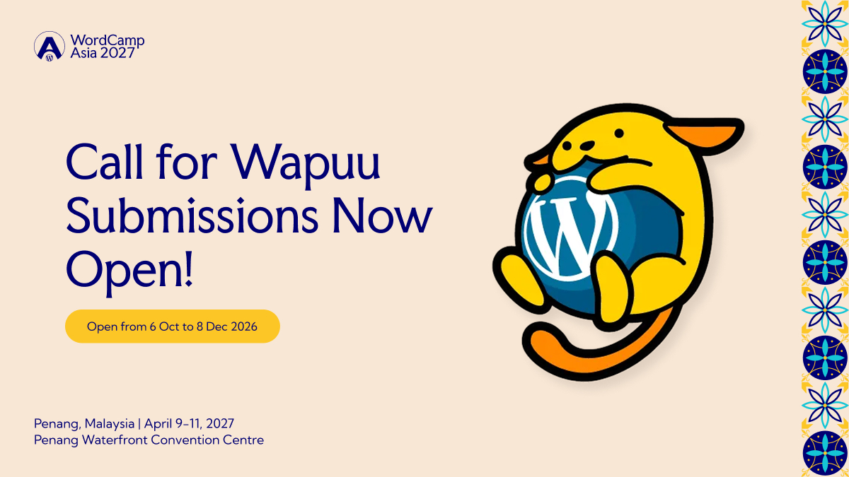 Call for Wapuu Submissions Now Open!